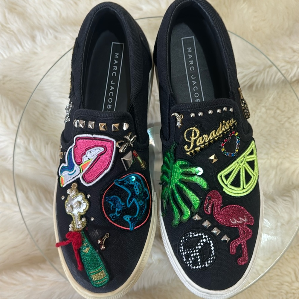 Marc Jacobs Canvas Slip-On Sneakers